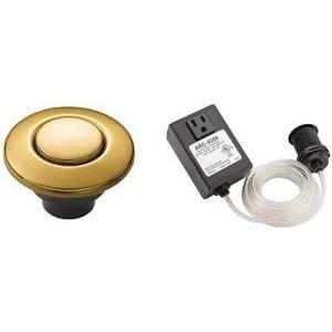 imageMoen Garbage Disposal Air Switch Brushed Gold Coordinating Decorative Button AS4201BG  Air Switch Base and Control Unit  ARC4200