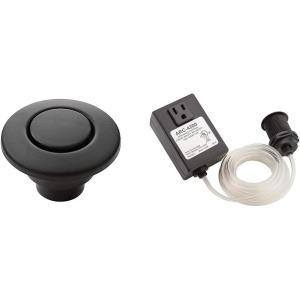 imageMoen Garbage Disposal Air Switch Decorative Button Black AS4201BL  Air Switch Base and Control Unit  ARC4200 Black