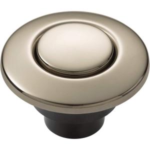 imageMoen Polished Nickel Garbage Disposal Air Switch Coordinating Decorative Button Decorative Button Only Housing Required AS4201NL