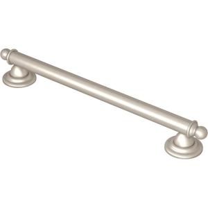 imageMoen YG2212ORB Bathroom Safety 12Inch Stainless Steel Traditional Bathroom Grab Bar OilRubbed BronzeBrushed Nickel