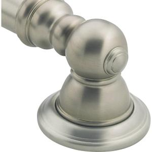 imageMoen YG5412ORB Bathroom Safety 12Inch Stainless Steel Traditional Bathroom Grab Bar OilRubbed BronzeBrushed Nickel