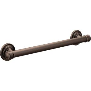imageMoen YG6424BN Bathroom Safety 24Inch Stainless Steel Traditional Bathroom Grab Bar Brushed NickelOil Rubbed Bronze