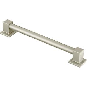 imageMoen YG8824BN Bathroom Safety 24Inch Stainless Steel Modern Bathroom Grab Bar Brushed NickelBrushed Nickel