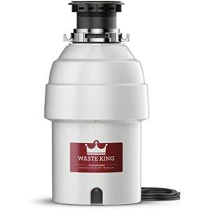 imageWaste King 1 HP Garbage Disposal with Power Cord Food Waste Disposer for Kitchen Sink L80001 HP  Continuous Feed