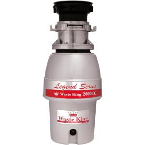 imageWaste King 1 HP Garbage Disposal with Power Cord Food Waste Disposer for Kitchen Sink L800012 HP  Batch Feed