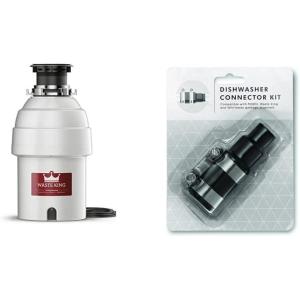 imageWaste King L1001 Garbage Disposal with Power Cord 12 HP ampamp L111 Garbage Disposal with Power Cord 13 HP Gray1 HP  Continuous Feed
