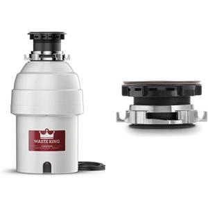 imageWaste King L1001 Garbage Disposal with Power Cord 12 HP ampamp L111 Garbage Disposal with Power Cord 13 HP Gray1 HP