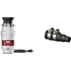 imageWaste King L1001 Garbage Disposal with Power Cord 12 HP ampamp L111 Garbage Disposal with Power Cord 13 HP Gray13 HP  Continuous Feed