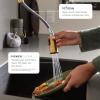 imageMoen Align Brushed Gold 3in1 Water Filtration PreRinse Spring Pull Down Kitchen Faucet Water Filter for Sink Faucet Sold Separately F5923BGBrushed Gold