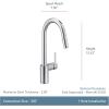 imageMoen Align Brushed Gold 3in1 Water Filtration PreRinse Spring Pull Down Kitchen Faucet Water Filter for Sink Faucet Sold Separately F5923BGChrome