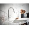 imageMoen Align Brushed Gold 3in1 Water Filtration PreRinse Spring Pull Down Kitchen Faucet Water Filter for Sink Faucet Sold Separately F5923BGChrome
