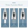 imageMoen Align Brushed Gold 3in1 Water Filtration PreRinse Spring Pull Down Kitchen Faucet Water Filter for Sink Faucet Sold Separately F5923BGChrome