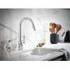 imageMoen Align Brushed Gold 3in1 Water Filtration PreRinse Spring Pull Down Kitchen Faucet Water Filter for Sink Faucet Sold Separately F5923BGChrome