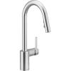 imageMoen Align Brushed Gold 3in1 Water Filtration PreRinse Spring Pull Down Kitchen Faucet Water Filter for Sink Faucet Sold Separately F5923BGChrome
