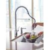 imageMoen Align Brushed Gold 3in1 Water Filtration PreRinse Spring Pull Down Kitchen Faucet Water Filter for Sink Faucet Sold Separately F5923BGChrome