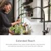 imageMoen Align Brushed Gold 3in1 Water Filtration PreRinse Spring Pull Down Kitchen Faucet Water Filter for Sink Faucet Sold Separately F5923BGMatte Black
