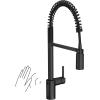 imageMoen Align Brushed Gold 3in1 Water Filtration PreRinse Spring Pull Down Kitchen Faucet Water Filter for Sink Faucet Sold Separately F5923BGMatte Black