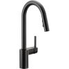 imageMoen Align Brushed Gold 3in1 Water Filtration PreRinse Spring Pull Down Kitchen Faucet Water Filter for Sink Faucet Sold Separately F5923BGMatte Black