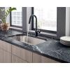 imageMoen Align Brushed Gold 3in1 Water Filtration PreRinse Spring Pull Down Kitchen Faucet Water Filter for Sink Faucet Sold Separately F5923BGMatte Black