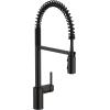 imageMoen Align Brushed Gold 3in1 Water Filtration PreRinse Spring Pull Down Kitchen Faucet Water Filter for Sink Faucet Sold Separately F5923BGMatte Black