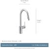 imageMoen Align Brushed Gold 3in1 Water Filtration PreRinse Spring Pull Down Kitchen Faucet Water Filter for Sink Faucet Sold Separately F5923BGSpot Resist Stainless