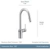 imageMoen Align Brushed Gold 3in1 Water Filtration PreRinse Spring Pull Down Kitchen Faucet Water Filter for Sink Faucet Sold Separately F5923BGSpot Resist Stainless