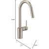 imageMoen Align Brushed Gold 3in1 Water Filtration PreRinse Spring Pull Down Kitchen Faucet Water Filter for Sink Faucet Sold Separately F5923BGSpot Resist Stainless