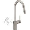 imageMoen Align Brushed Gold 3in1 Water Filtration PreRinse Spring Pull Down Kitchen Faucet Water Filter for Sink Faucet Sold Separately F5923BGSpot Resist Stainless