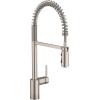 imageMoen Align Brushed Gold 3in1 Water Filtration PreRinse Spring Pull Down Kitchen Faucet Water Filter for Sink Faucet Sold Separately F5923BGSpot Resist Stainless