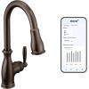 imageMoen Brantford Chrome Smart Faucet Touchless Pull Down Sprayer Kitchen Faucet with Voice Control and Power Boost 7185EVCOil Rubbed Bronze