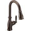 imageMoen Brantford Chrome Smart Faucet Touchless Pull Down Sprayer Kitchen Faucet with Voice Control and Power Boost 7185EVCOil Rubbed Bronze