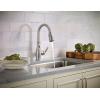 imageMoen Brantford Chrome Smart Faucet Touchless Pull Down Sprayer Kitchen Faucet with Voice Control and Power Boost 7185EVCSpot Resist Stainless