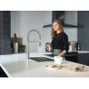 imageMoen G18180 Prep 18Gauge Steel Undermount Single Bowl Kitchen Sink 31Inch x 18Inch Stainless Steel
