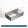 imageMoen G18180 Prep 18Gauge Steel Undermount Single Bowl Kitchen Sink 31Inch x 18Inch Stainless Steel