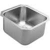 imageMoen GS18442 1800 Series 165inch 18 Gauge Undermount Single Bowl Stainless Steel Kitchen or Bar Sink