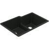 imageMoen Host White Granite 33Inch Wide x 95Inch Deep Undermount Double Bowl Kitchen Sink GGW4012BMatte Black
