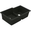 imageMoen Host White Granite 33Inch Wide x 95Inch Deep Undermount Double Bowl Kitchen Sink GGW4012BMatte Black