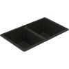 imageMoen Host White Granite 33Inch Wide x 95Inch Deep Undermount Double Bowl Kitchen Sink GGW4012BWhite
