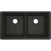 imageMoen Host White Granite 33Inch Wide x 95Inch Deep Undermount Double Bowl Kitchen Sink GGW4012BWhite