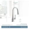 imageMoen Kurv Chrome 3in1 Water Filtration Pull Down Kitchen Faucet Water Filter for Sink Faucet Sold Separately F9126Matte Black