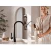 imageMoen Kurv Chrome 3in1 Water Filtration Pull Down Kitchen Faucet Water Filter for Sink Faucet Sold Separately F9126Matte Black
