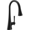 imageMoen Kurv Chrome 3in1 Water Filtration Pull Down Kitchen Faucet Water Filter for Sink Faucet Sold Separately F9126Matte Black