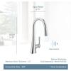 imageMoen Kurv Chrome 3in1 Water Filtration Pull Down Kitchen Faucet Water Filter for Sink Faucet Sold Separately F9126Matte Black