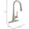 imageMoen Kurv Chrome 3in1 Water Filtration Pull Down Kitchen Faucet Water Filter for Sink Faucet Sold Separately F9126Spot Resist Stainless