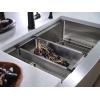imageMoen Luxe Chef 18Gauge Stainless Steel Undermount 33quot x 19quot Double Bowl Workstation Kitchen Sink Includes Cutting Board Flexible Drying Rack Colander Bottom Sink Grid and Drain GS182040BUXUndermount
