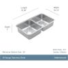 imageMoen Prep 20Gauge Stainless Steel Undermount 3238quot x 1813quot x 7quot Double Bowl Kitchen Sink GS20264
