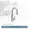 imageMoen S72308EVSRS STO Smart Touchless Pull Down Sprayer Kitchen Faucet with Voice Control and Power Boost Spot Resist StainlessBrushed Gold