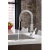 imageMoen S72308EVSRS STO Smart Touchless Pull Down Sprayer Kitchen Faucet with Voice Control and Power Boost Spot Resist StainlessChrome