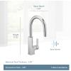 imageMoen S72308EVSRS STO Smart Touchless Pull Down Sprayer Kitchen Faucet with Voice Control and Power Boost Spot Resist StainlessMatte Black
