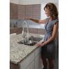 imageMoen S72308EVSRS STO Smart Touchless Pull Down Sprayer Kitchen Faucet with Voice Control and Power Boost Spot Resist StainlessSpot Resist Stainless